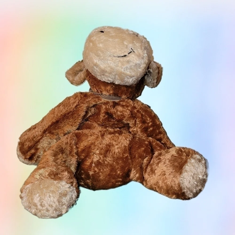 𝅺MARY Meyer Flip Flops Plush Cow Texas Longhorn bubba Bull Brown 2002 T37